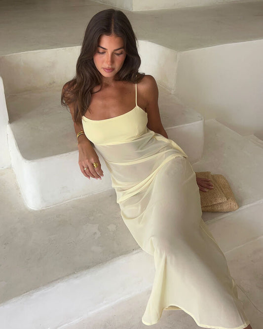 Daphony Chiffon Slip Dress