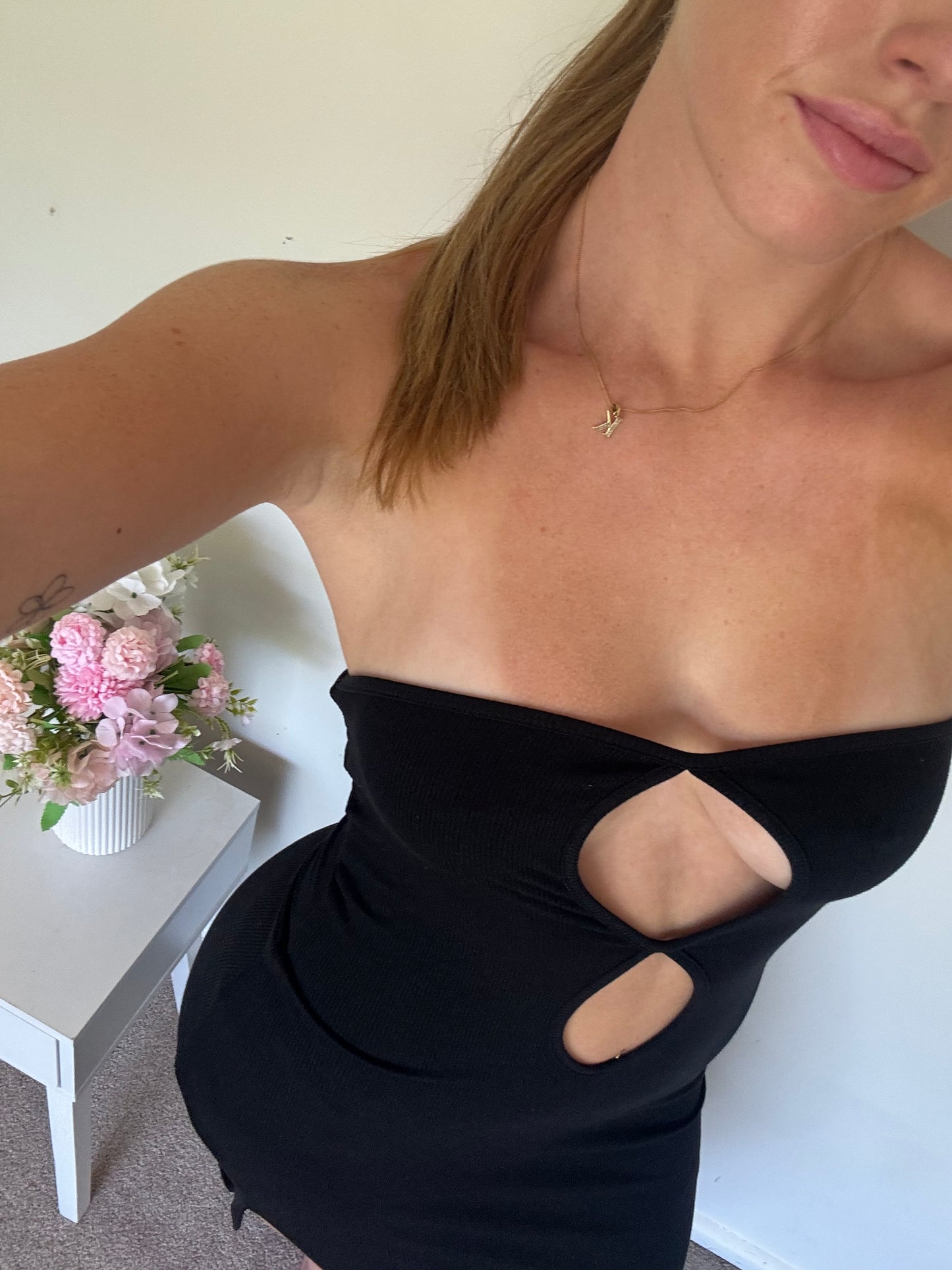 Presley Black Bandeau Maxi Dress