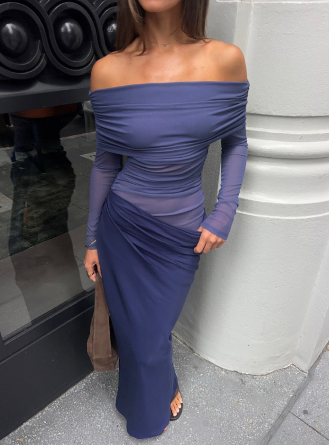 Benni Yasmin Off Shoulder Maxi