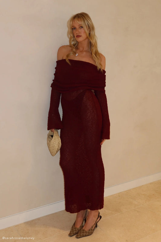 Marisol Boucle Maxi Dress