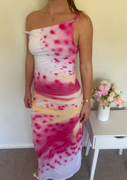 Sabine Printed Jersey Midi Dress Floral Print
