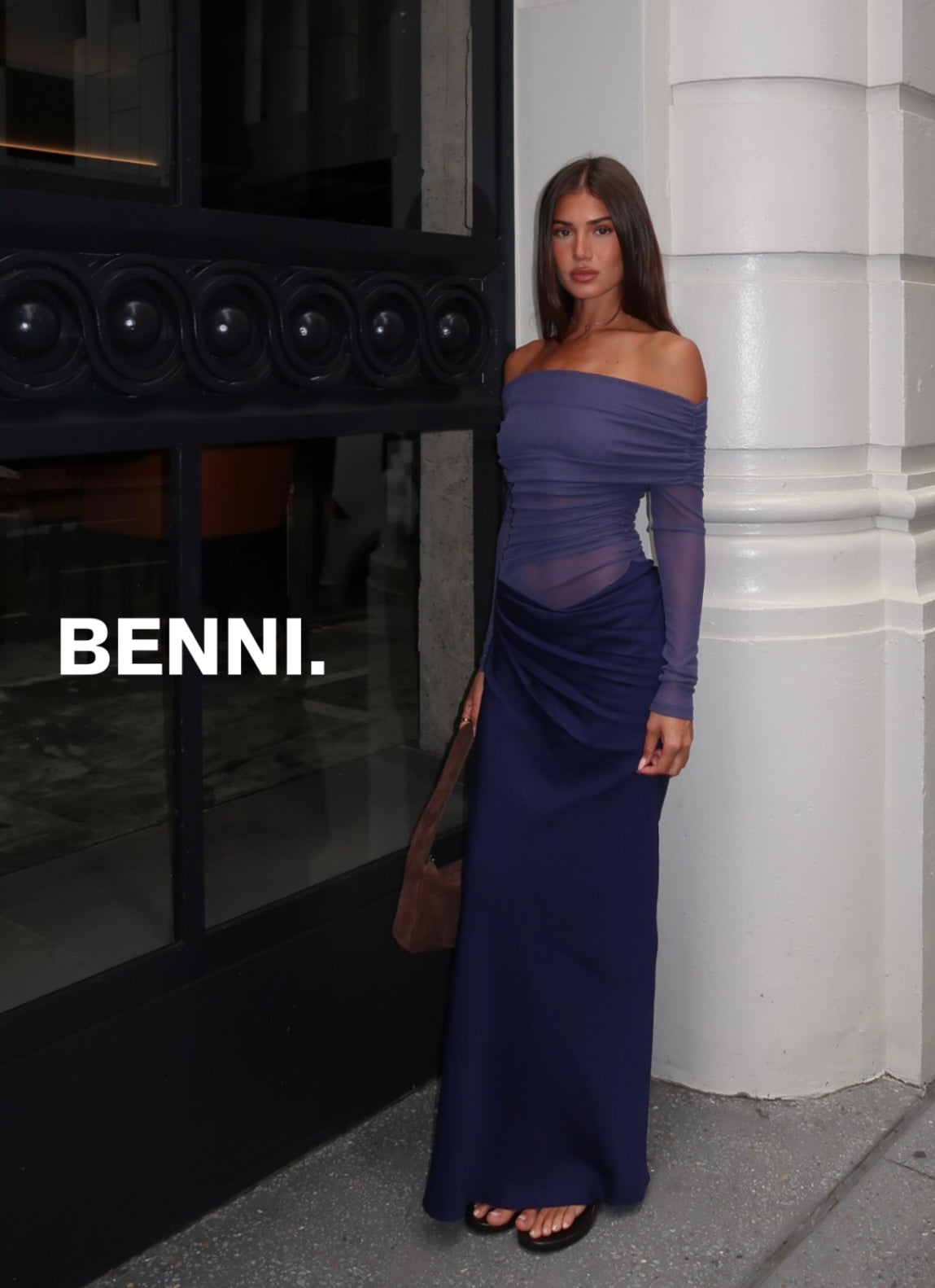 Benni Yasmin Off Shoulder Maxi