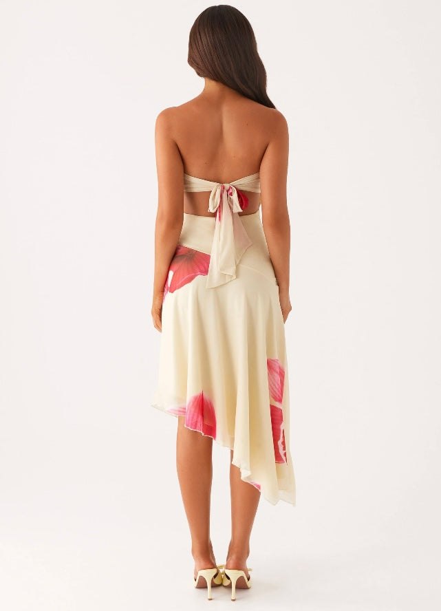 Mariposa Midi Dress- Orchid Yellow