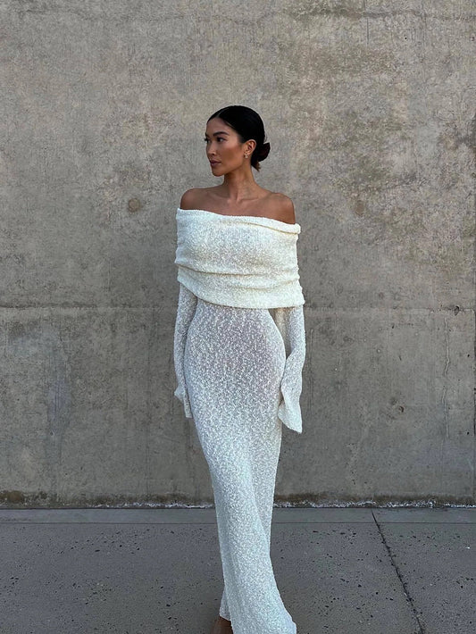 Marisol Boucle Maxi Dress